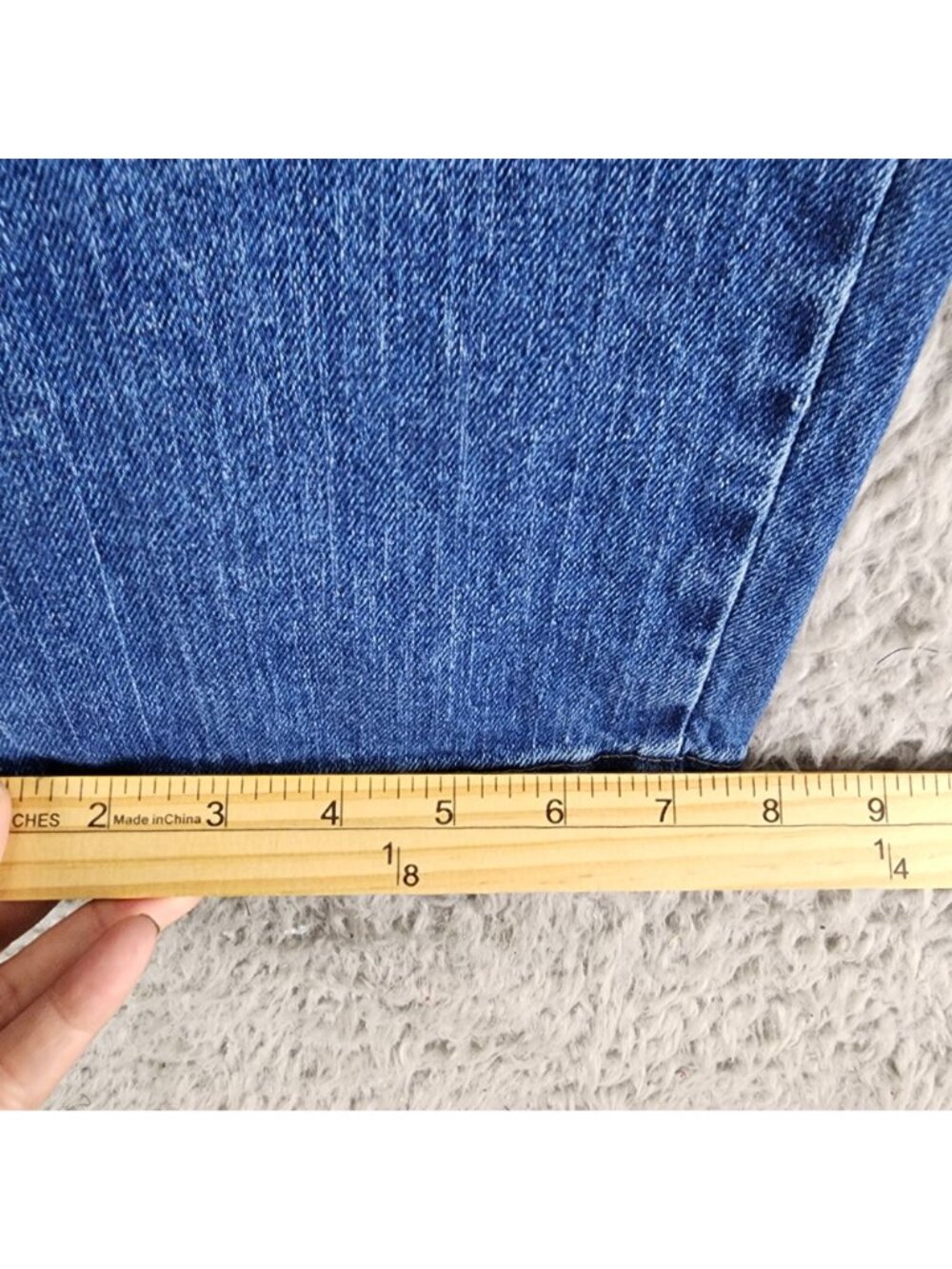 Lee Jeans Womens 16 Short Blue Stretch Denim Relaxed Fit - Picture 7 of 13